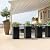 Nessxa Metal Planter Box for Outdoor Plants 15" L x 15" W x 30" H 2 Pack, Heavy Duty Steel Planter Box with Removable Insert Shelf, Rectangular Planters for Porch, Garden, Yard, Hotel (Black)