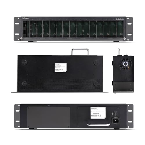 Image of StarTech 15-Slot Unmanaged Media Converter, TAA (MCM15-MEDIA-CHASSIS) | 19in Rackmount for MCM Media Converter Series, Active Cooling