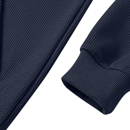 Ymosrh Men's Hoodies, Long Sleeve Solid Color Casual Pullover Hooded Sweatshirts with Pocket, M-3XL2