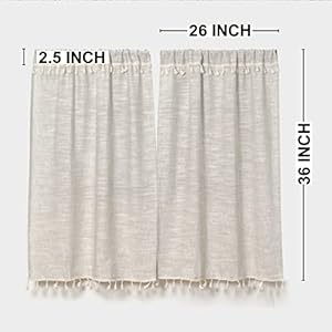 Bohotasselkitchencurtains36inchlengthmodernfarmhousecottonlinenshortcafecurtainsforbathroomsmallwindowcountryrustictiersbohemiandecor26wx36l2panelsnatural Urban Country Home Decor Boho tassel kitchen curtains 36 inch length modern farmhouse cotton linen short cafe curtains for bathroom small window country rustic tiers bohemian decor 26w x 36l 2 panels natural urban country home decor
