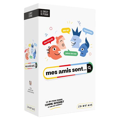 Mes Amis sont - Le Droit de Perdre - Jeu de société Ambiance - Jeu de société apéro - Jeu inspiré d'internet