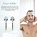 Zerodeko 6pcs Cup Holder Bathroom Shaver Rack for Shower Storage Easy Installation Hooks for Organizing Toiletries and Grooming Tools
