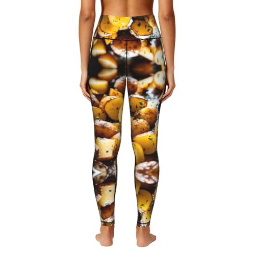 Leggings de patatas para mujer que evitan transparencias con bolsillos prácticos 4