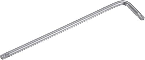 Miniatura 9 de T20 a prueba de manipulaciones Torx Star Key Bit Llave en forma de L 4.57 "Brazo largo Herramienta de mano de acero de alto carbono para