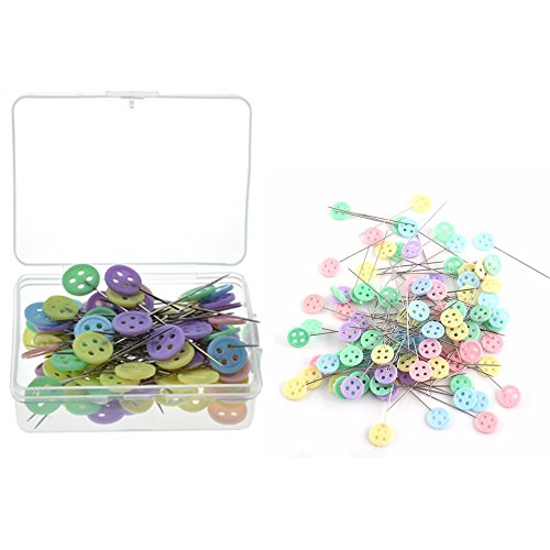 Pasadores de cabeza de flor LNKA alfileres botones planos para patchwork DIY 5