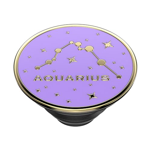 PopSockets Telefongriff mit expandierendem Stände - Emaille Aquarius – Ansicht 4