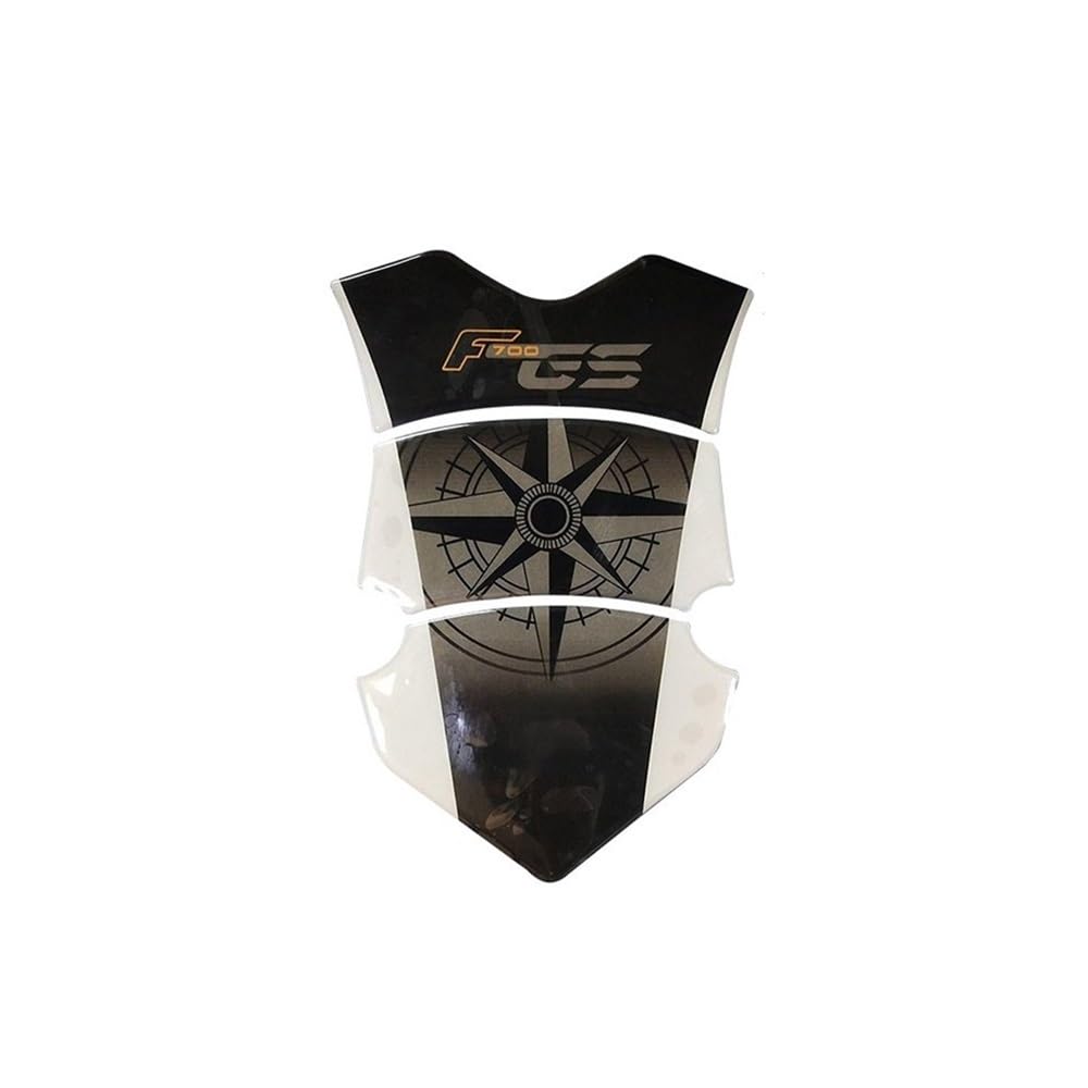 Sticker réservoir moto carbone F700GS autocollant os de poisson scratch pad anti-rayures