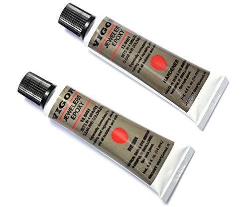 Vigor Jewelers 2-Part Epoxy 12.0451 Glue Jewelry Glass Wood Metal Plastic Fiberglass Resin