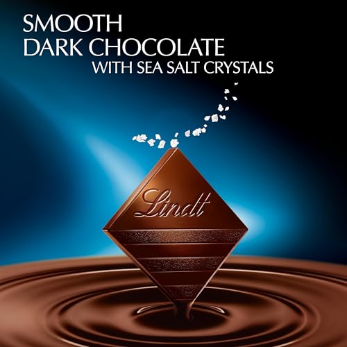 Image of Lindt EXCELLENCE Sea Salt Dark Chocolate Bar, Dark Chocolate Candy with a Touch of Sea Salt, 3.5 oz. Bar (12 Pack)