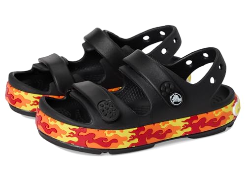 Crocs Kids Unisex Crocband Cruiser Sandal (Toddler) Black 10 Medium