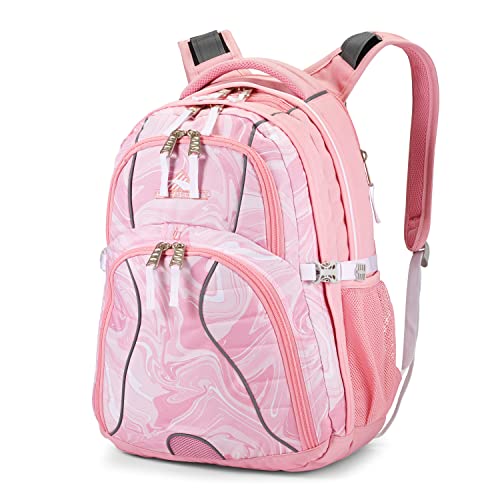 Image of High Sierra Swerve Daypack, Pink Marble - Bubblegum Pink, One Size
