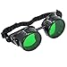Steampunk Mad Scientist Goggles Rave Glasses Costume Party Accessories Welding Style Green