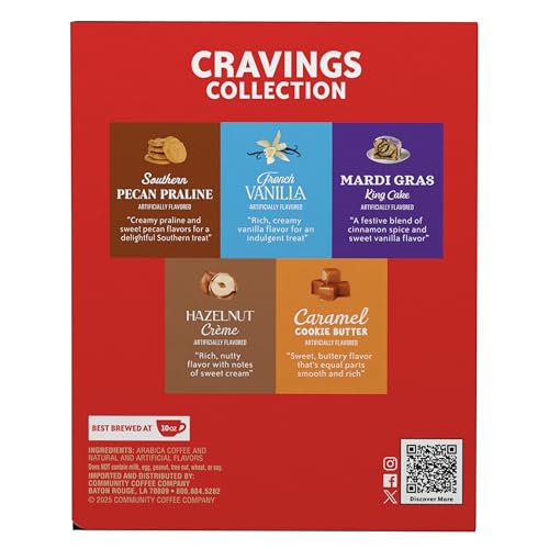 Image of Community Coffee Cravings Collection Variety Pack, 40 ct K-Cup Pods (Pack of 1)