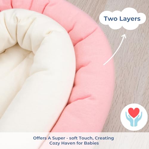 Image of COOLBEBE 2-in-1 Newborn Baby Car Seat Insert, Infant Head Support Pad | Extra Soft Breathable Cushion Pad for Strollers, Swings, Babybody Support Cushion