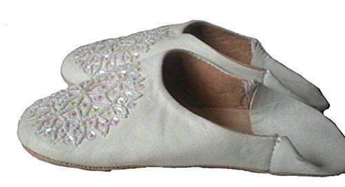 Fair Trade Ladies Moroccan Babouche Traditional Leather Slippers - 16 Colors