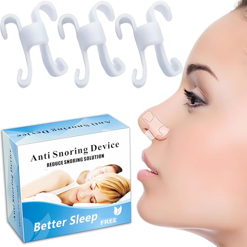 8 Pack Nasal Dilators for Sleeping & Breathing - Anti Snoring Nose Clip to Improve Airflow & Snoring...