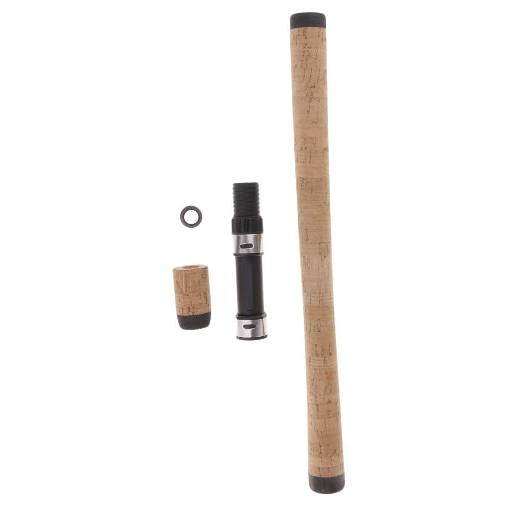 Mango De Corcho Para Caña De Pescar Zalati – Con Asiento Para Carrete, Ligero Y Fácil De Montar (47,5 Cm)
