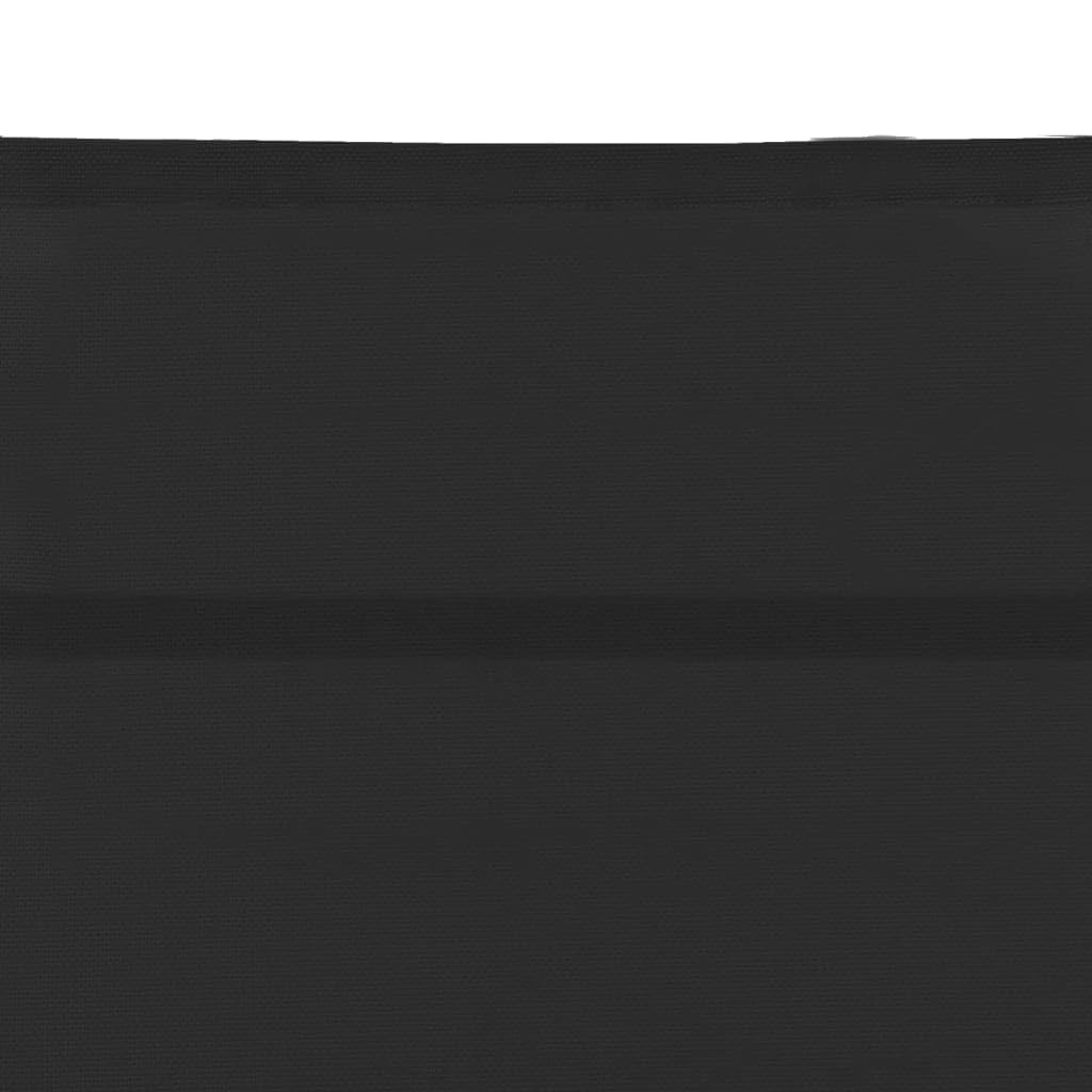 Lettino Prendisole, in Textilene e Alluminio, Schienale Regolabile, Design Extra Alto, Sdraio da Giardino, Lettino da Spiaggia, per Giardino e Piscina, Colore Nero, (170-193) x 60.5 x (96-51) cm