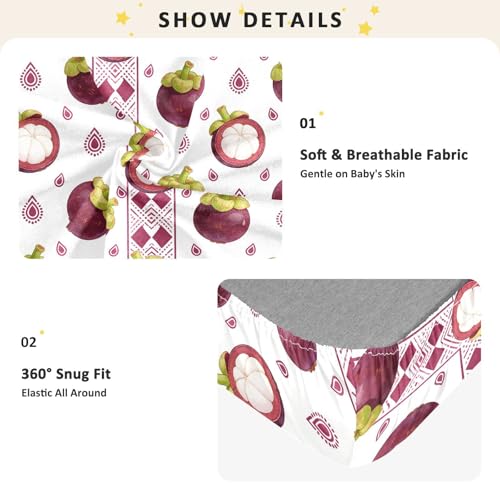 Parure de lit bébé en coton Mangosteen pour des nuits calmes