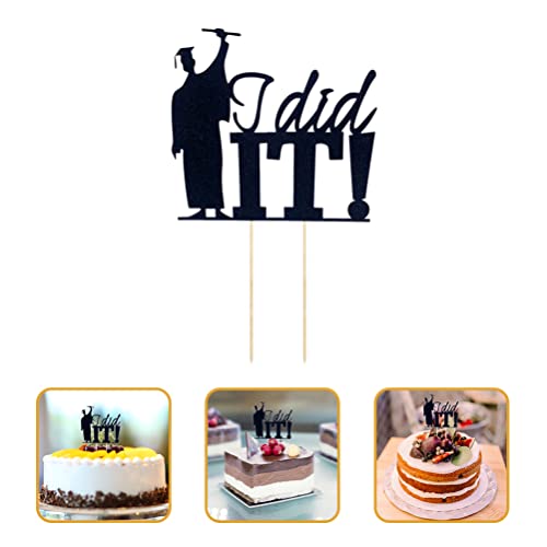 5 Peças Inserção De Bolo Decorações De Bolo De Graduação Turma De 2021 Palitos De Bolo De Formatura