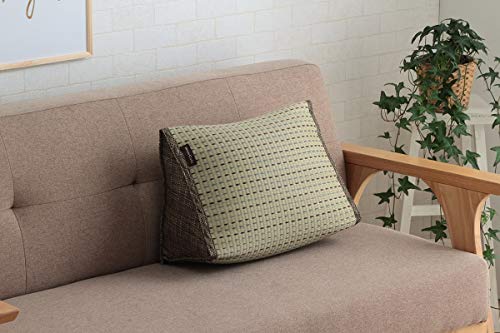 イケヒコ コーポレーション い草 クリア クッション くつろぎ 抗菌防臭 シンプル 小林製薬コバガード使用 約40×30×20cm ブラウン #7559249