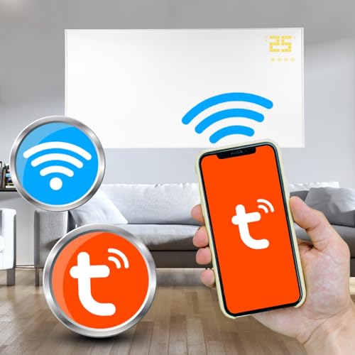 MALTEC INFRAROT- HEIZUNG CARBON770W- PRO WIFI und APP Infrarotheizung Thermostat Timer Heizplatte Heiz-9