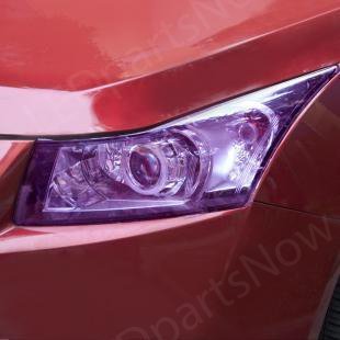 Image of KOMAS 12 inch X 48 inch Tint Vinyl Film Sticker Sheet Roll for Car Headlight, Tail Lights, Fog Lights with Squeegee + Cutter (Glossy Purple)