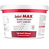 Joint MAX Double Strength Soft Chews for Dogs - Vitamins, Minerals, Antioxidants - Glucosamine, Chon