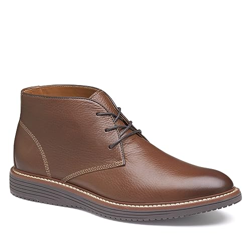 Johnston & Murphy Upton Chukka Boots for Men – Casual & Dress Leather Shoes for Men for Work & Daily Wear