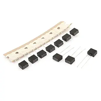 Ubersweet 10 Pcs 250VAC 3.15A DIP Mounted Slow Blow Type Miniature Micro Fuses