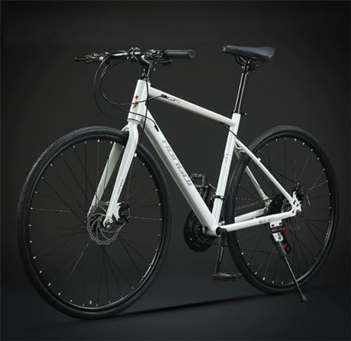 【XXA】新登場エアロロードバイク、700*28C自転車、21/24/27/30速、ダブルディスクブレーキ、レーシングマウンテンバイク、滑り止めペダル、 超軽量 マウンテンバイク 男女兼用 通勤 通学 中学生 高校生 学生 大人 成人 男の子 女の子初心者
