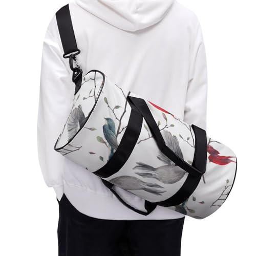 Sac week-end oiseau rouge compact 45cm pour simplifier vos déplacements - 6