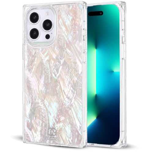 Image of COCOMII Rectangle for iPhone 13 Pro Max Case, Mother of Pearl