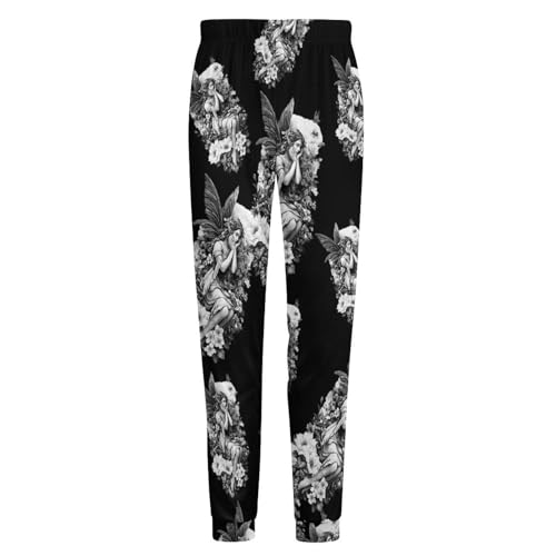 Elfs Fairys Butterflys Florals Men's Pajama Pants Lounge Pant Sleepwear PJ Bottoms4