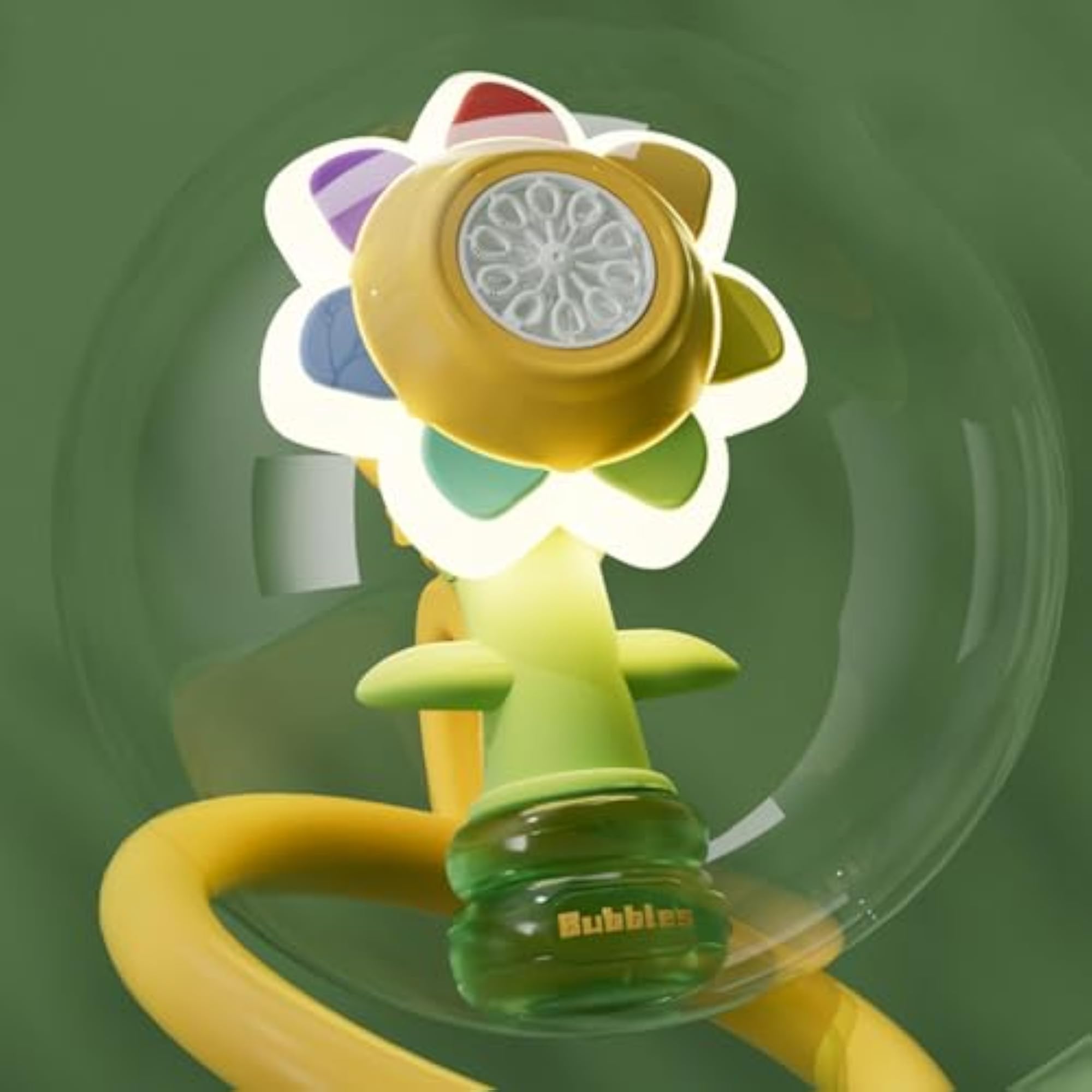 Electric Flower Bubble Maker Summer Toy