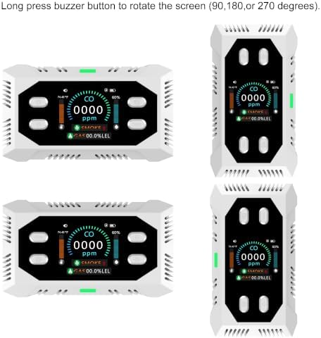 Plug in 6-in-1 Air Quality Humidity Temp Measuring White 1-Pack — 사진 2
