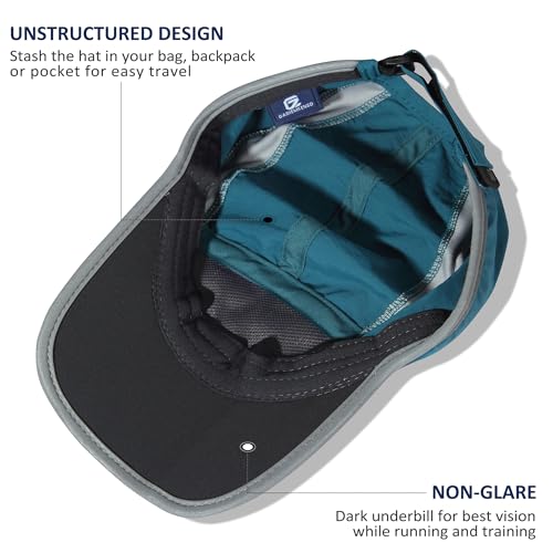 Image of GADIEMKENSD Reflective Folding Outdoor Hat Unstructured Design UPF 50+ Sun Protection Sport Hats for Womens and Mens