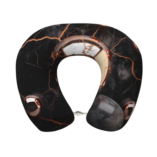 Almohada cervical de poliéster color negro talla única