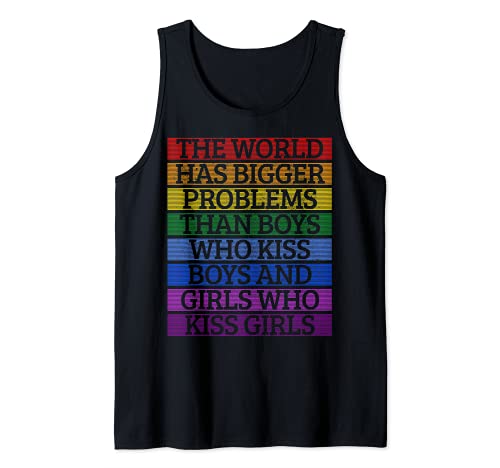 LGBT Gay Pride Month arcobaleno LGBTQ lesbica omosessuale Canotta