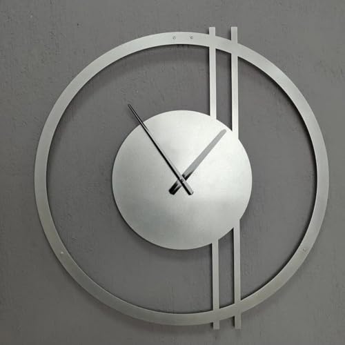 Vivazle Double Line Minimalist Metal Wall Clock – Modern, Sleek