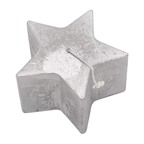 Nicola Spring Silver Star-Shaped Candle Cover