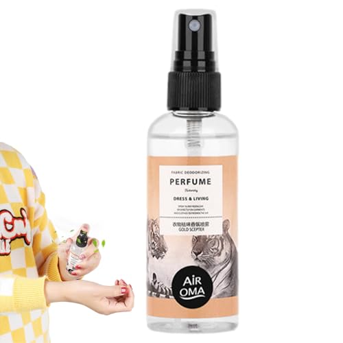 Tyinerc Espray eliminador de olores para ropa, eliminador de olores para ropa, ambientador, 100 ml, spray de tela natural y niebla eliminadora de olores, aroma de aromaterapia, portátil