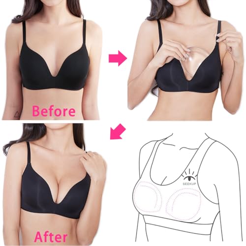 Women Silicone Bra Pads Inserts Breast Enhancer Bust Push up Pads Swimsuit Enhancement M, L, XL4