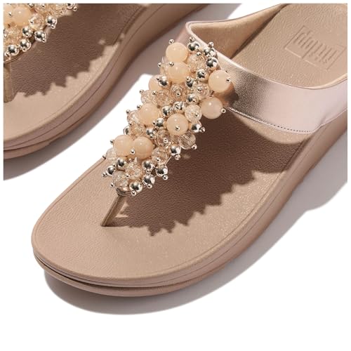 Image of FitFlop Fino Bauble-Bead Toe-Post Sandals
