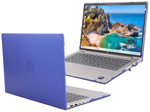 mCover Case ONLY Compatible for 2024 ～ 2025 14-inch HP ProBook 4 G1iR | G1ah Series, ProBook 440/445 G11 and EliteBook 640 | 645 G11 Series Windows Notebook PC (NOT Fitting Other HP Models)- Blue