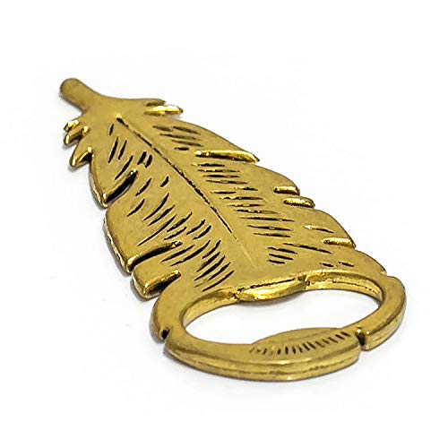 Dngcity Wedding Favor Gold Feather Bottle Opener Set Of 20 #TOP6
