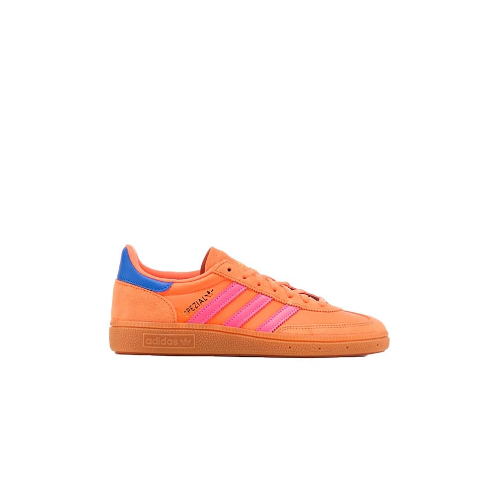 adidas Handball Spezial Women's Shoes, Solar Orange/Lucid Pink/Gum, Size 8
