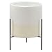 Rivet Mid-Century Ceramic Planter with Stand, 17"H, White