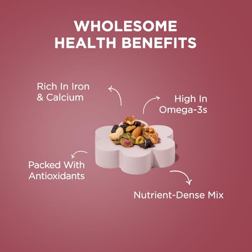 Image of Nutty Gritties Premium Women's Health Mix 200g | Almonds, Cashews, Black Raisins, Walnuts, Pistachios, Pumpkin, Flax & Watermelon Seeds | Rich in Iron & Omega-3 | Resealable Pouch | Healthy Snack