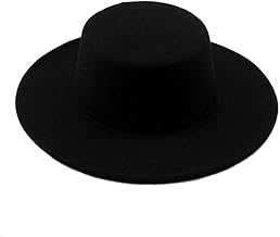 Fashion Classic Unisex Wool Blend Fedora Hat Wide Brim Hat Classic Fedora Hat Jazz Hat Felt Perfect for Talent Show Show and Accessories
